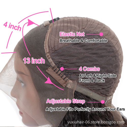 Natural Remy Wig Brazilian cuticle aligned hair HD full lace wig with baby hair lace front Wigs Human Hair  For Black Women